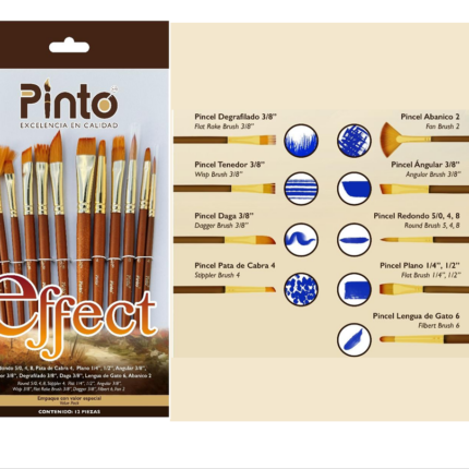 JUEGO DE PINCEL PINTO EFFECT